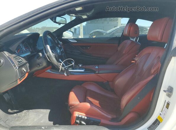 WBS6J9C52GD934692 2016 BMW M6 White Front interior view
