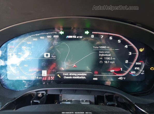 WBS73CH06NCJ05135 2022 BMW M5 Gray 