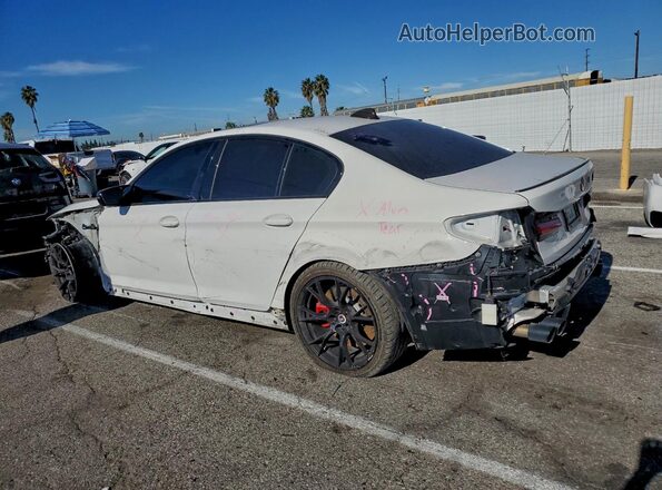 WBS83CH01NCJ40475 2022 BMW M5 White Trasero izquierdo