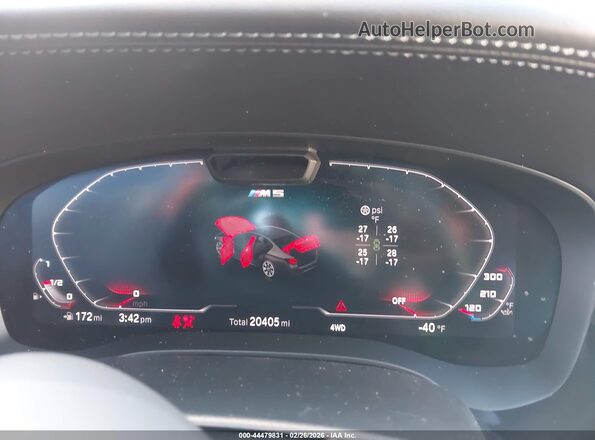 WBS83CH06PCL40075 2023 BMW M5 Blue Հետևի նստատեղերի տեսք