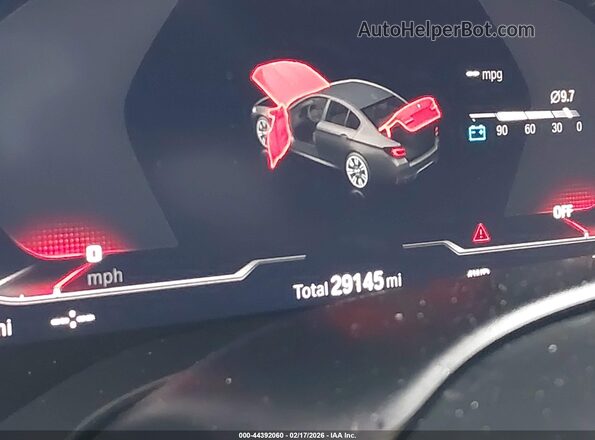 WBS83CH08PCL75474 2023 BMW M5 Gray Вид задніх сидінь