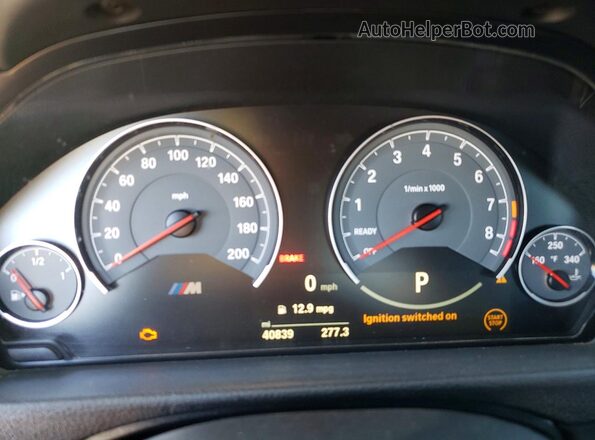 WBS8M9C50G5D31205 2016 BMW M3 Silver Vista del cuadro de instrumentos