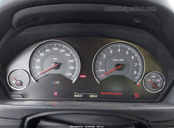 WBS8M9C54G5D30672 2016 BMW M3 Gold Widok tylnych siedzeń