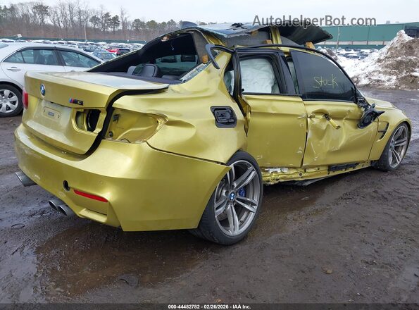 WBS8M9C54G5D30672 2016 BMW M3 Gold Tył prawy