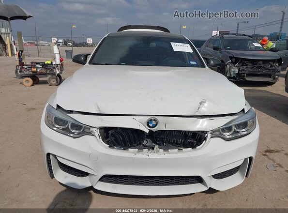 WBS8M9C57H5G83750 2017 BMW M3 White Instrument cluster view