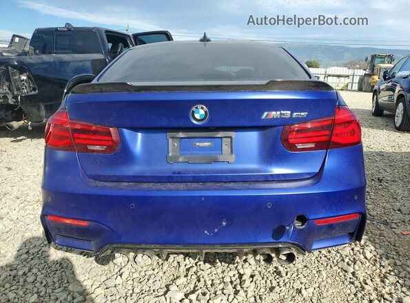 WBS8M9C58J5L00532 2018 BMW M3 Blue უკანა ხედი