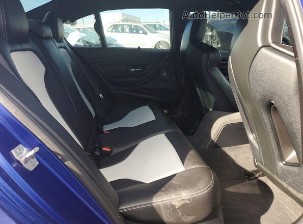 WBS8M9C58J5L00532 2018 BMW M3 Blue უკანა სავარძლების ხედი