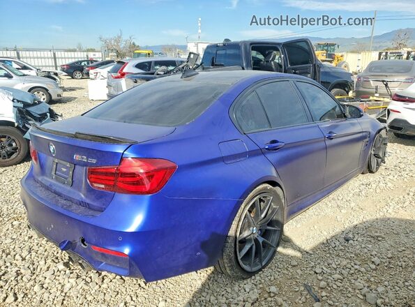 WBS8M9C58J5L00532 2018 BMW M3 Blue უკანა მარჯვენა
