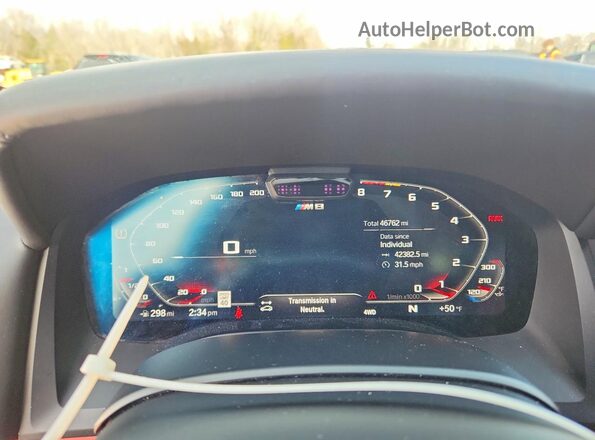 WBSGV0C07LCE47872 2020 BMW M8 Серый Вид щитка приборов