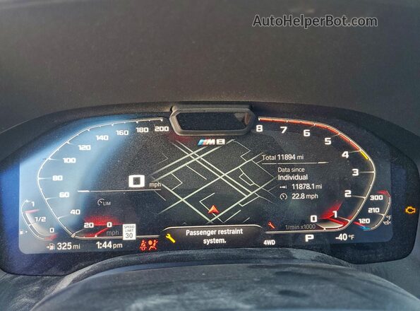 WBSGV0C09RCR90503 2024 BMW M8 Черный Вид щитка приборов