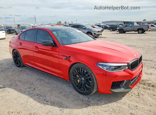 WBSJF0C08LCD17957 2020 BMW M5 Red Przód prawy