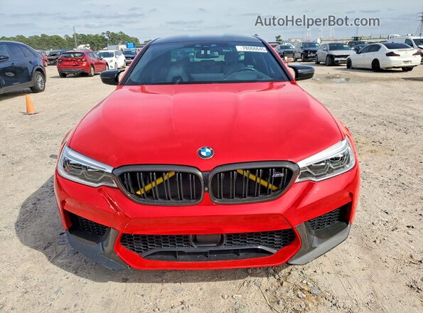 WBSJF0C08LCD17957 2020 BMW M5 Red Widok z przodu