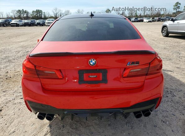 WBSJF0C08LCD17957 2020 BMW M5 Red Widok z tyłu