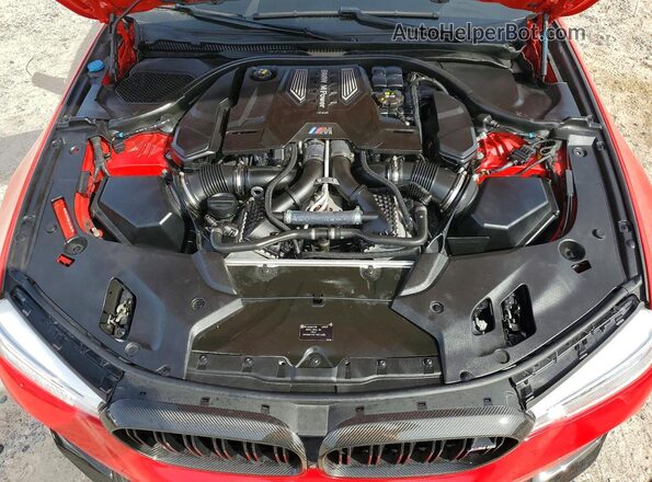 WBSJF0C08LCD17957 2020 BMW M5 Red Widok wnętrza z tyłu