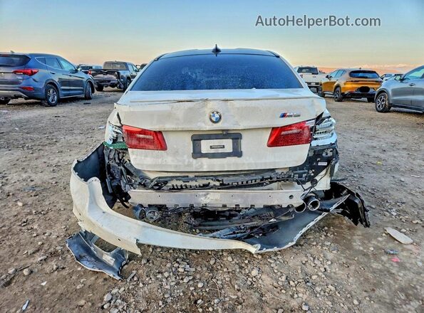 WBSJF0C09LCD56721 2020 BMW M5 White უკანა ხედი