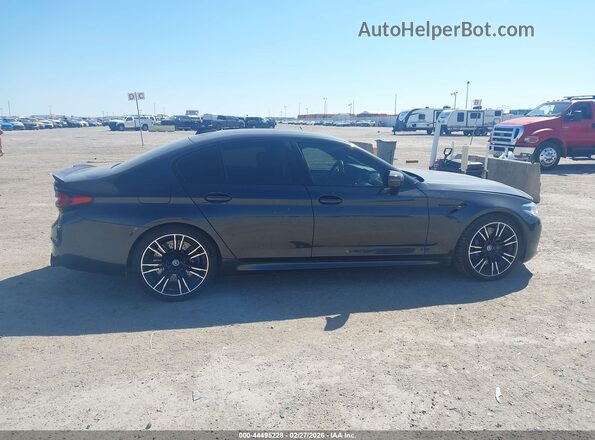 WBSJF0C54JB282104 2018 BMW M5 Black უკანა სალონის ხედი