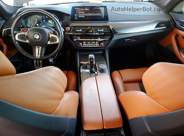 WBSJF0C54KB447585 2019 BMW M5 Black წინა პანელის ხედი