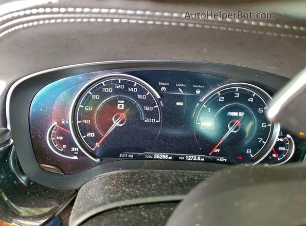 WBSJF0C54KB448414 2019 BMW M5 Black Widok zestawu wskaźników