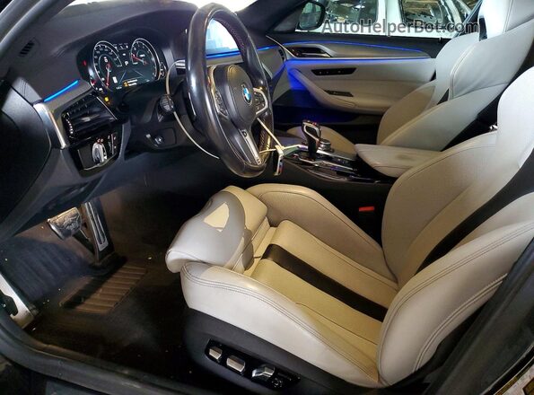WBSJF0C55KB284364 2019 BMW M5 Charcoal Vista interior delantera