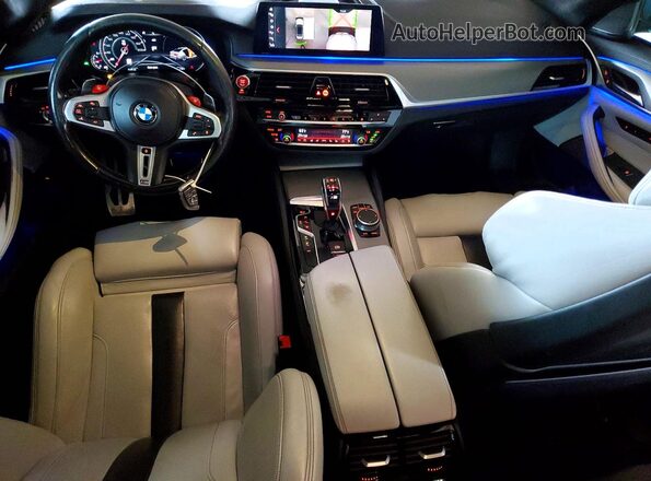 WBSJF0C55KB284364 2019 BMW M5 Charcoal Vista del salpicadero