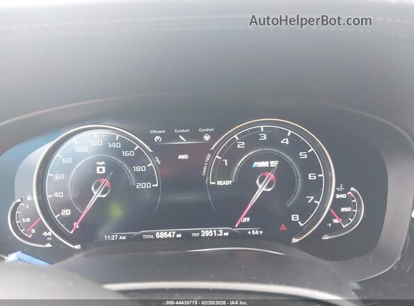 WBSJF0C58KB285606 2019 BMW M5 Silver 