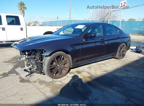 WBSJF0C58KB447976 2019 BMW M5 Gray წინა მარცხენა ხედი სამი მეოთხედიდან