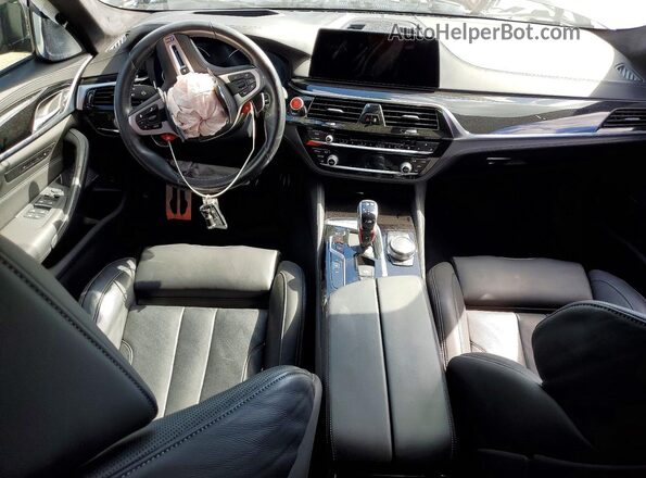 WBSJF0C5XKB446893 2019 BMW M5 Black Вид панелі приладів
