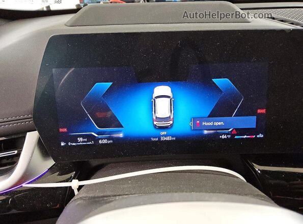 WBX13EF07R5Y24855 2024 BMW X1 White Widok zestawu wskaźników