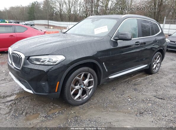 WBX47DP06PN203081 2023 BMW X3 Black Передня ліва чверть