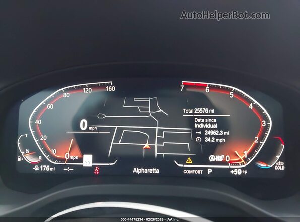 WBX47DP06PN203081 2023 BMW X3 Black Вид задніх сидінь