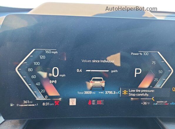 WBX73EF01S5387659 2025 BMW X1 White Vista del cuadro de instrumentos