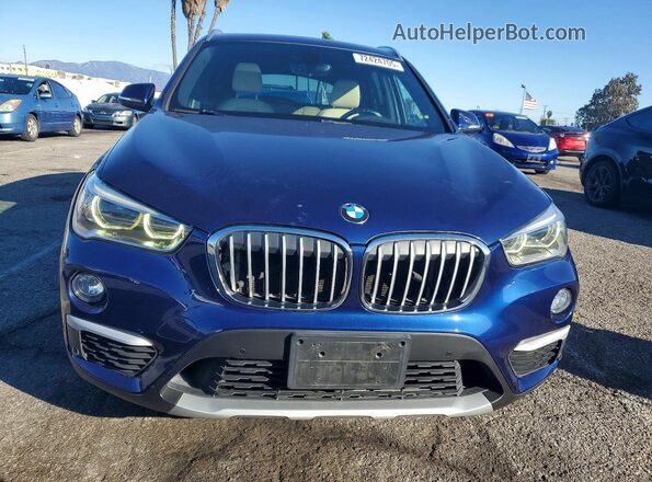 WBXHT3C37GP884279 2016 BMW X1 Blue წინა ხედი
