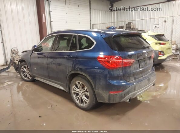 WBXHT3C38GP887188 2016 BMW X1 Blue Задня ліва чверть