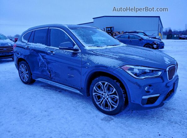 WBXHT3Z35G4A50359 2016 BMW X1 Gray Przód prawy