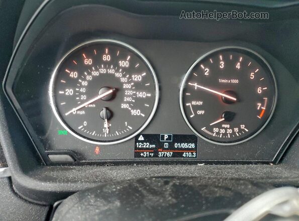 WBXHT3Z35G4A50359 2016 BMW X1 Gray Widok zestawu wskaźników