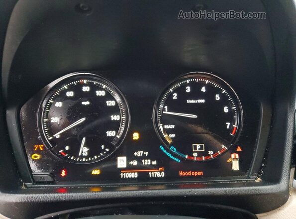 WBXYJ1C00L5P34813 2020 BMW X2 White Instrument cluster view