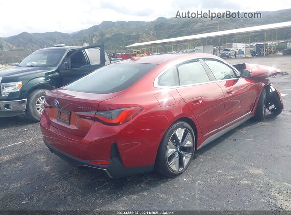 WBY23HD03SFU07866 2025 BMW I4 Red უკანა მარჯვენა