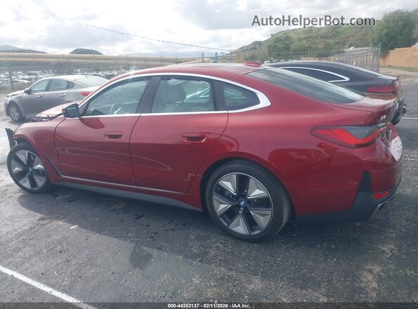 WBY23HD03SFU07866 2025 BMW I4 Red უკანა სალონის ხედი