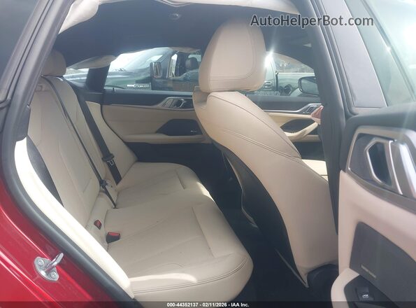 WBY23HD03SFU07866 2025 BMW I4 Red VIN კოდის სტიკერის ხედი