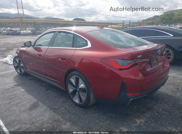 WBY23HD03SFU07866 2025 BMW I4 Red უკანა მარცხენა