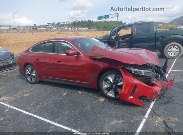 WBY23HD03SFU07866 2025 BMW I4 Red ხელსაწყოთა პანელის ხედი