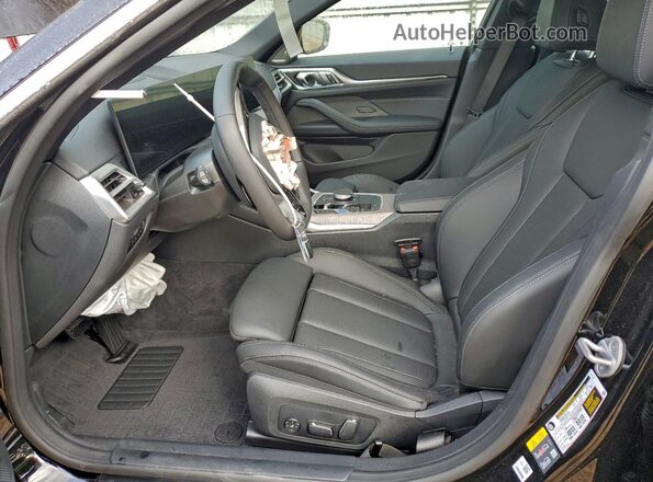 WBY23HD08SFV57987 2025 BMW I4 Black Вид салону спереду