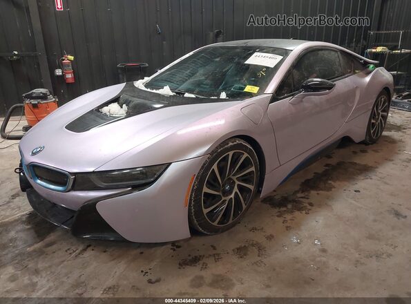 WBY2Z2C3XHV676856 2017 BMW I8 White Առջևի ձախ երեք քառորդ տեսարան