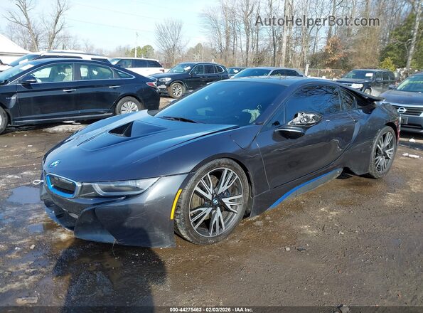 WBY2Z2C57GV675227 2016 BMW I8 Gray Vista tres cuartos delantera izquierda