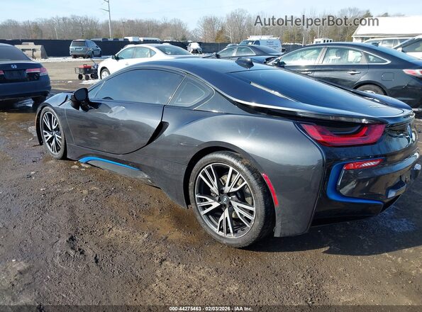 WBY2Z2C57GV675227 2016 BMW I8 Gray Trasero izquierdo