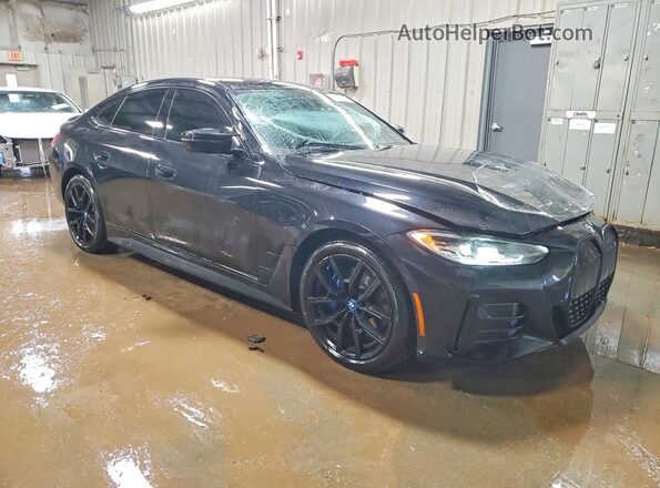 WBY33AW05NFM42406 2022 BMW I4 Black Przód prawy