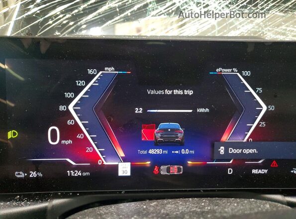 WBY33AW05NFM42406 2022 BMW I4 Black Widok zestawu wskaźników