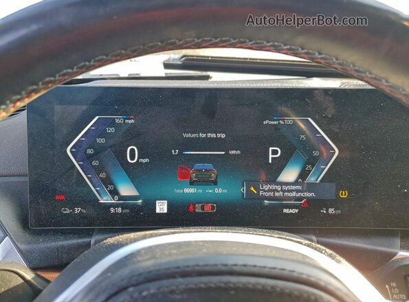 WBY33AW05NFN01616 2022 BMW I4 Green ხელსაწყოთა პანელის ხედი