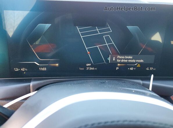 WBY33AW07NFM77108 2022 BMW I4 Blue Սարքավորումների վահանակի տեսք