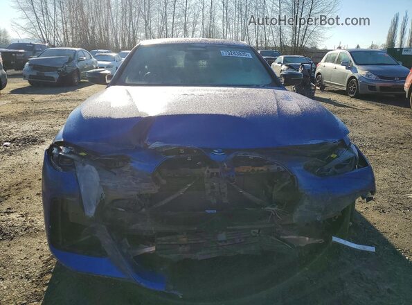 WBY33AW07NFM77108 2022 BMW I4 Blue Դիմացի տեսք